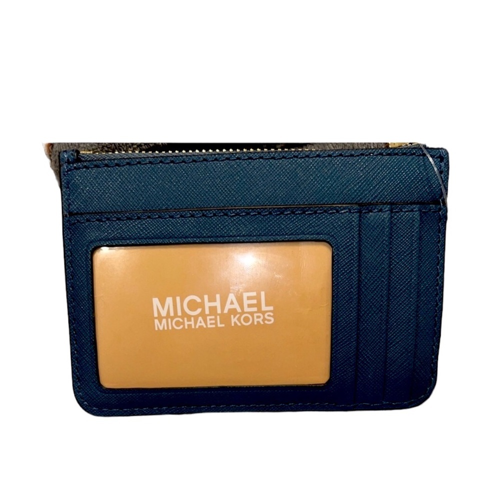 Michael Kors Jet Set Travel Blue Cardholder New - Picture 2 of 2